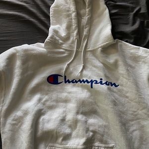 Men’s White Champion Hoodie